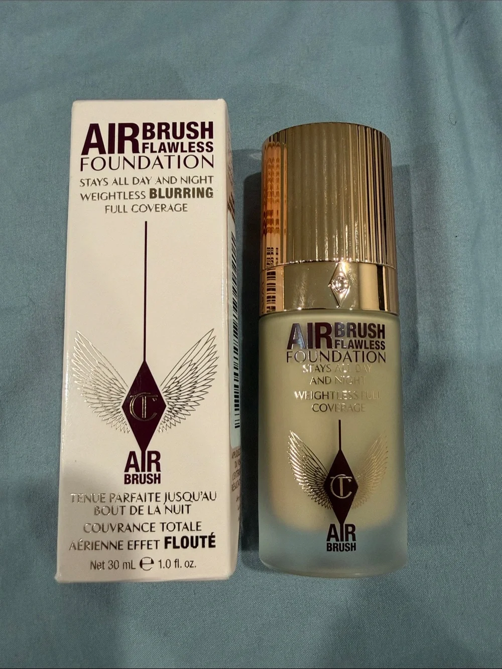 Charlotte Tilbury Airbrush Flawless Foundation 5 Neutral Used Once